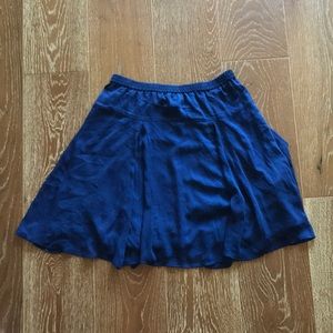 Navy blue knee length skirt